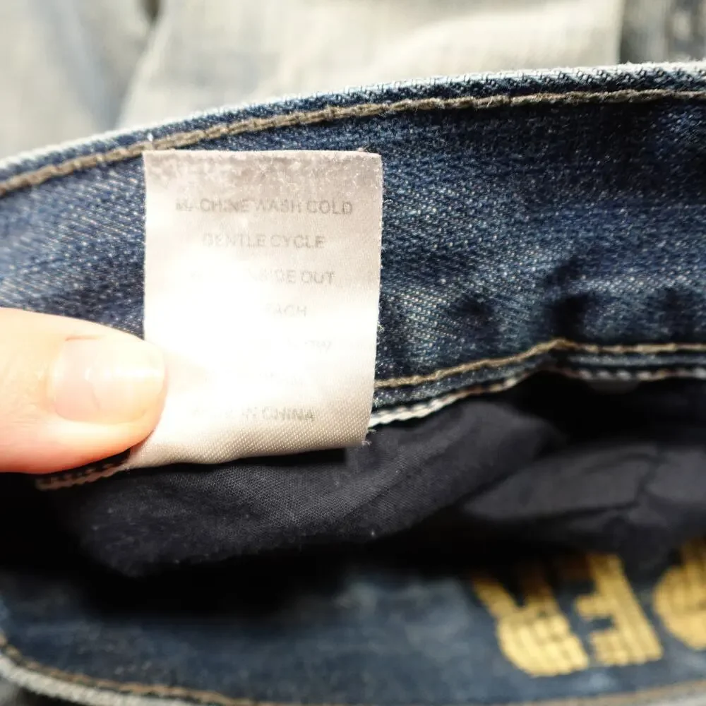 Flypaper‎ Jeans Mens 34x32 (32x31 Actual) Straight Leg Medium Wash